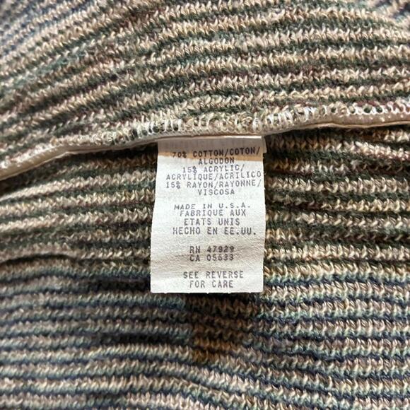 Vintage TSR Geometric Knit Abtract Earth Tone Sweater XL (Made in USA) - Picture 6 of 8